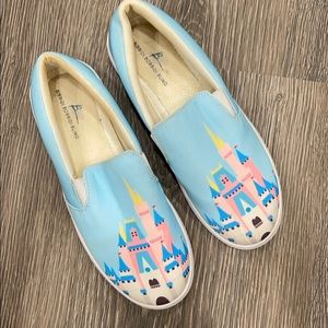 Bibbidi Bobbidi Bling Disney Castle slip on shoes